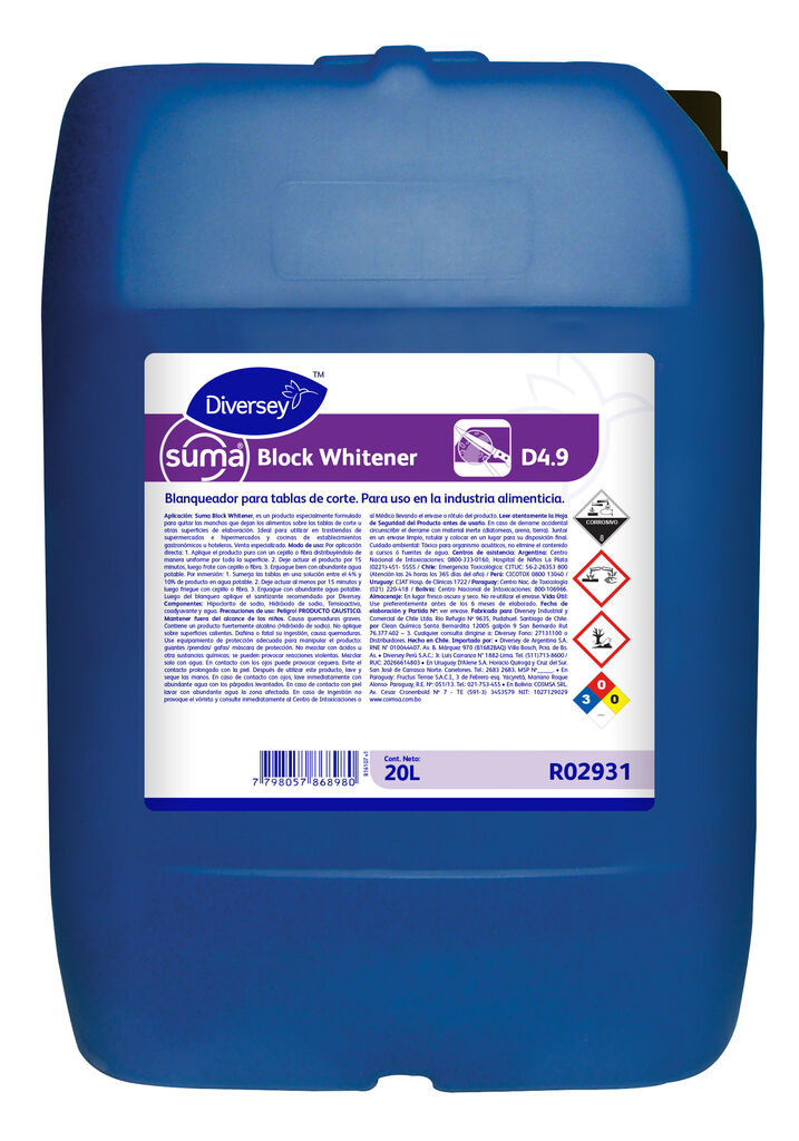 SUMA BLOCK WHITENER 20L - BLANQUEADOR PARA TABLAS DE CORTE
